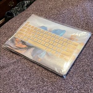 NWT CISSOOK Compatible with MacBook Pro 13 Inch Floral Case Screen Protector
